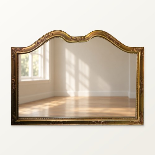 Large ornate gold wall - wall, mirror